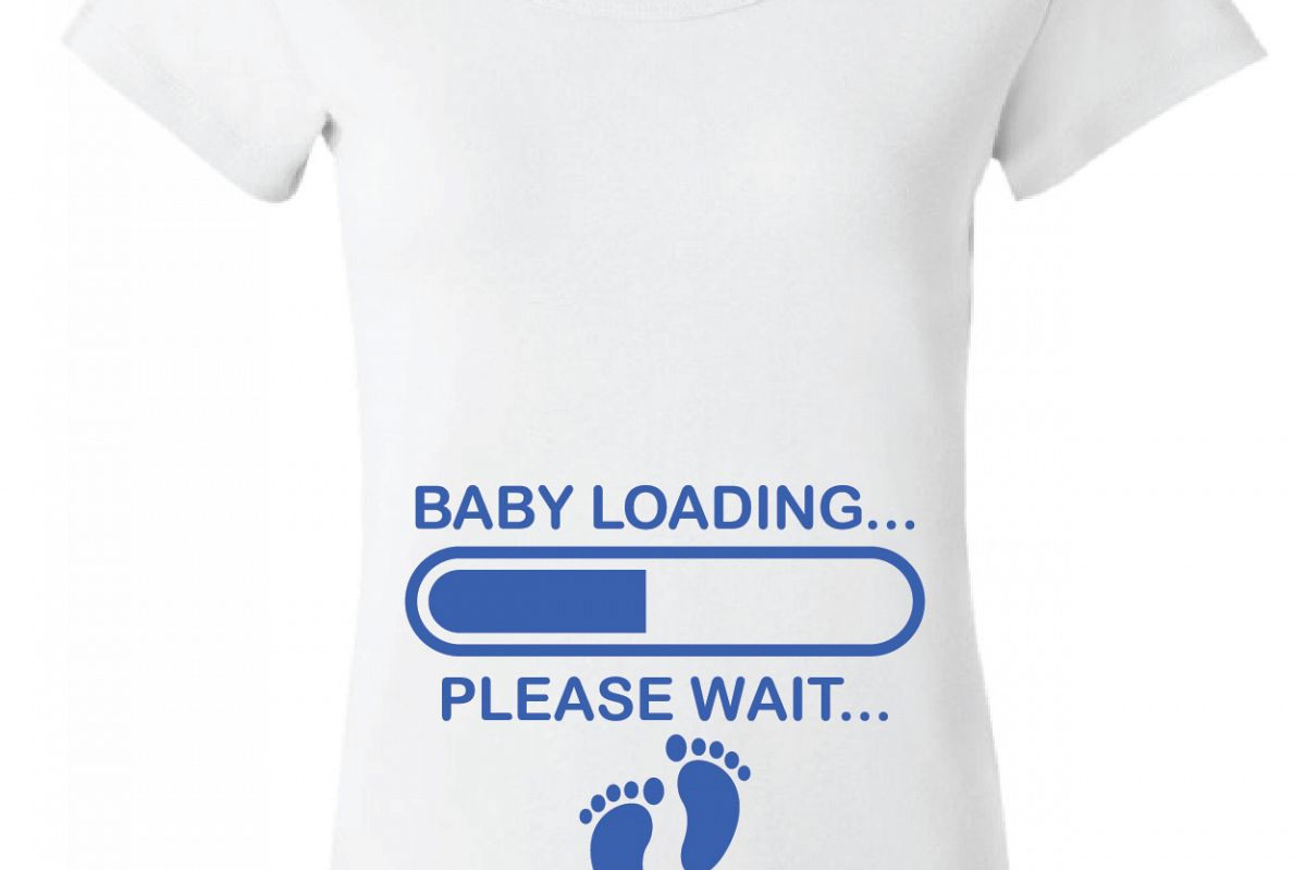 Download Baby Loading Pregnant Tee Shirt Design, | Design Bundles