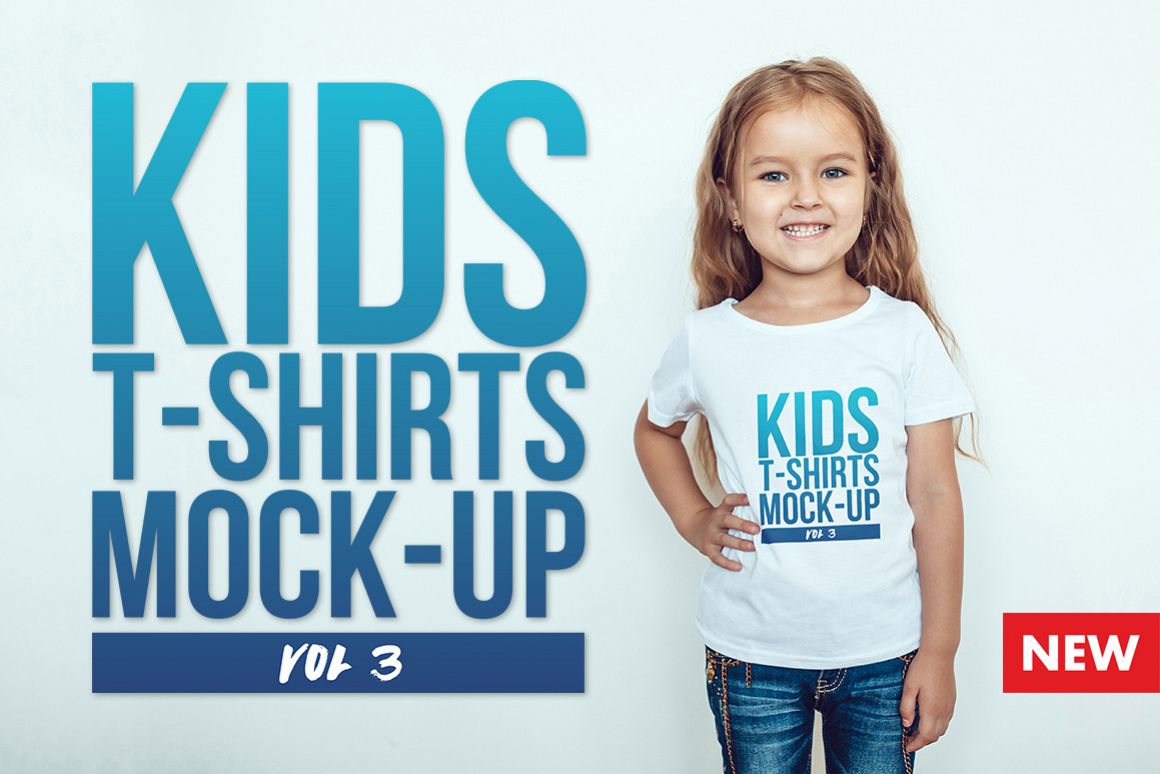 Download Kids T-Shirt Mock-Up Vol 3 by Freeman S | Design Bundles
