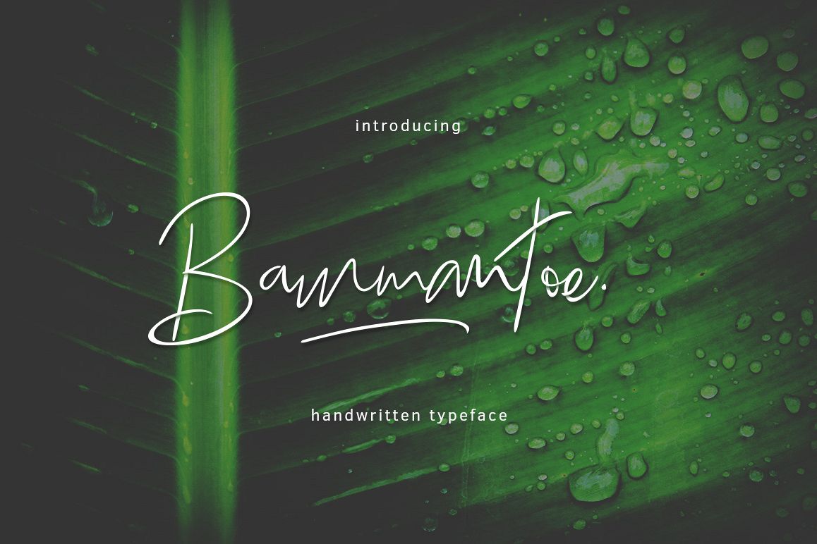 Bammantoe Typeface example image