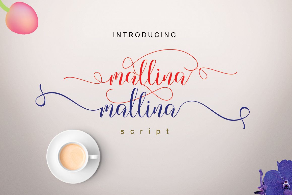 Mallina Script example image