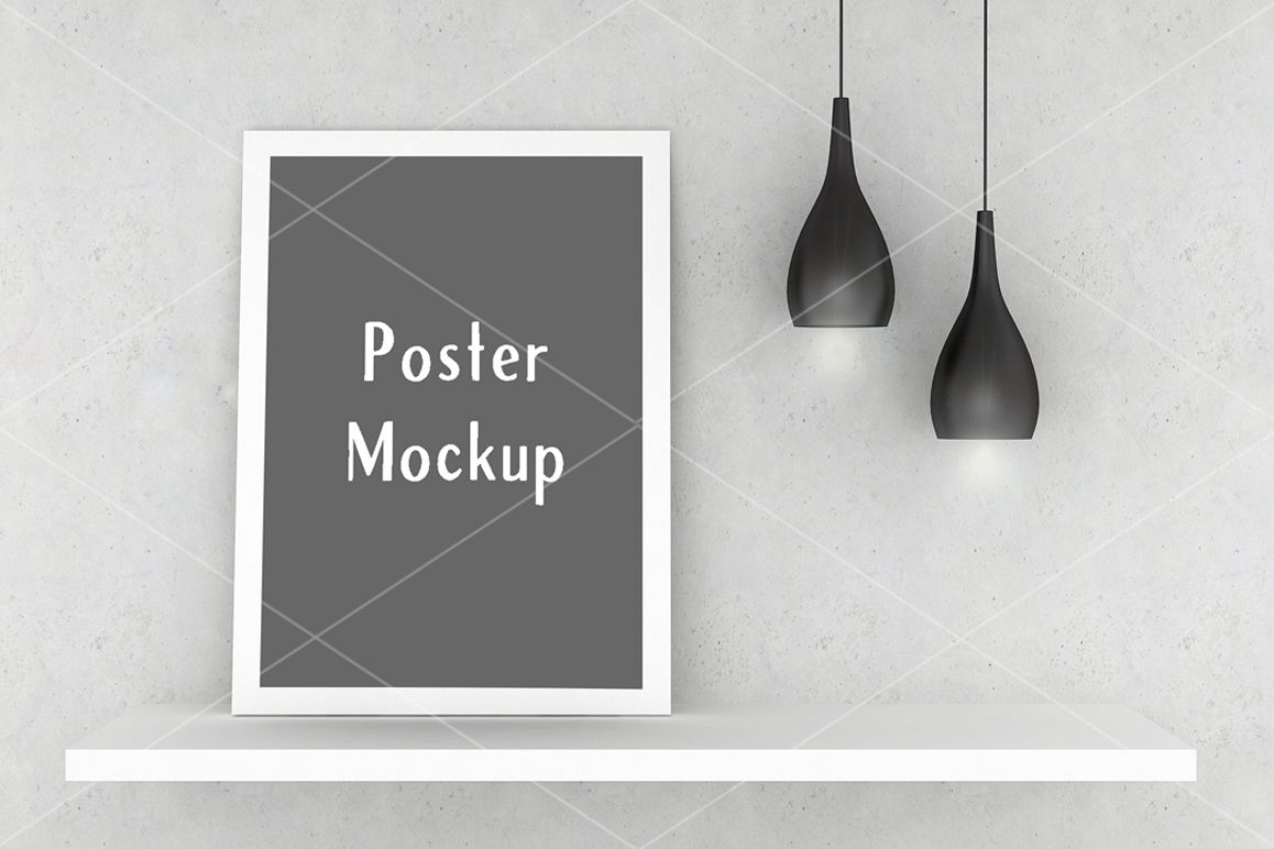 Poster (on shelf) Mockup example image