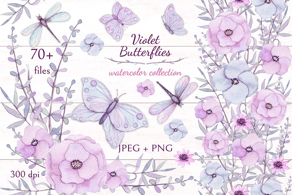 Violet Butterflies example image