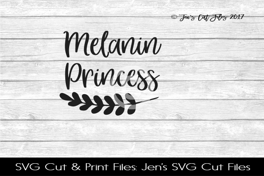 Melanin Princess SVG Cut File example image