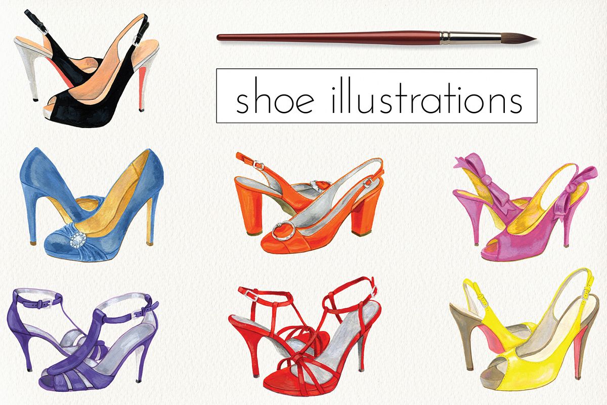 Fashion Shoe Illustrations example image