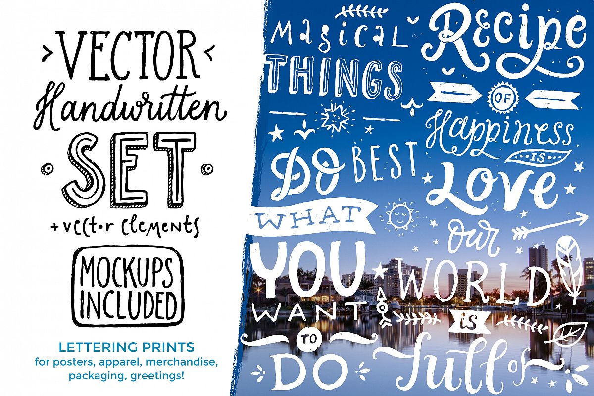 Vector Handwritten Set example image