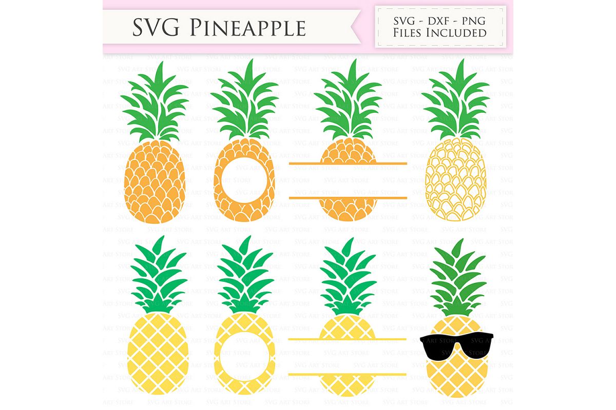 Download Pineapple SVG Files - Tropical Summer P | Design Bundles