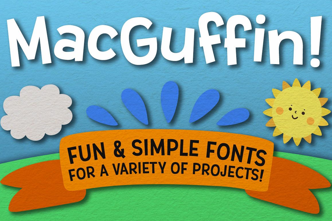 MacGuffin fun font set example image