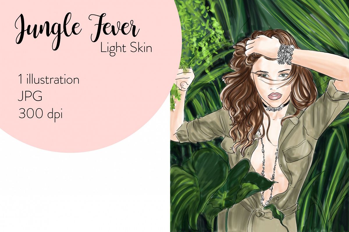 Fashion illustration - Jungle Fever - Light Skin example image