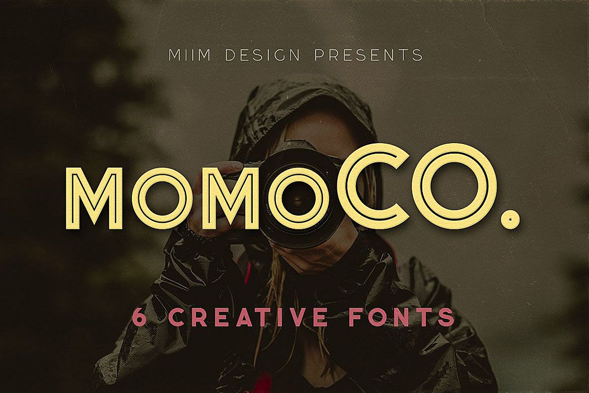 Momoco - Display Font example image