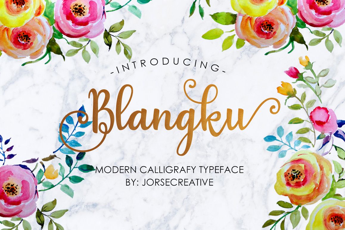 Blangku Font example image