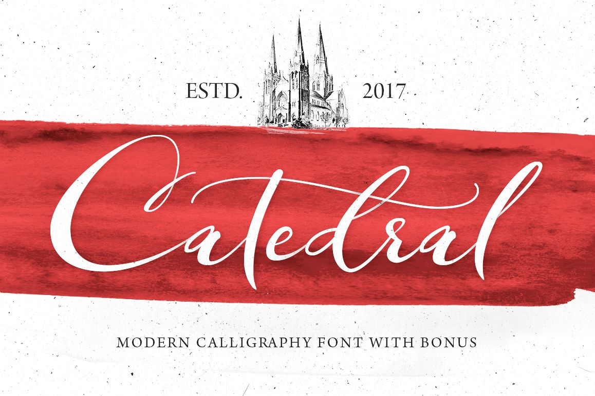 Catedral Script example image