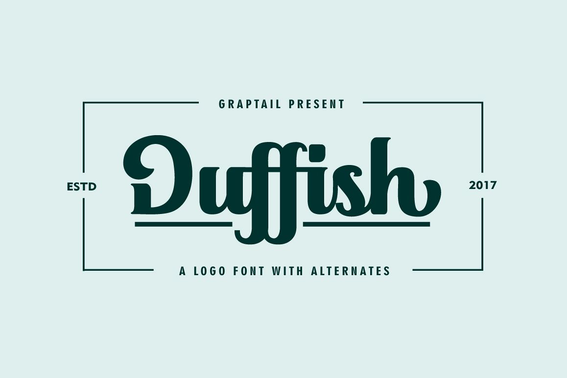 Duffish - Logo Font example image