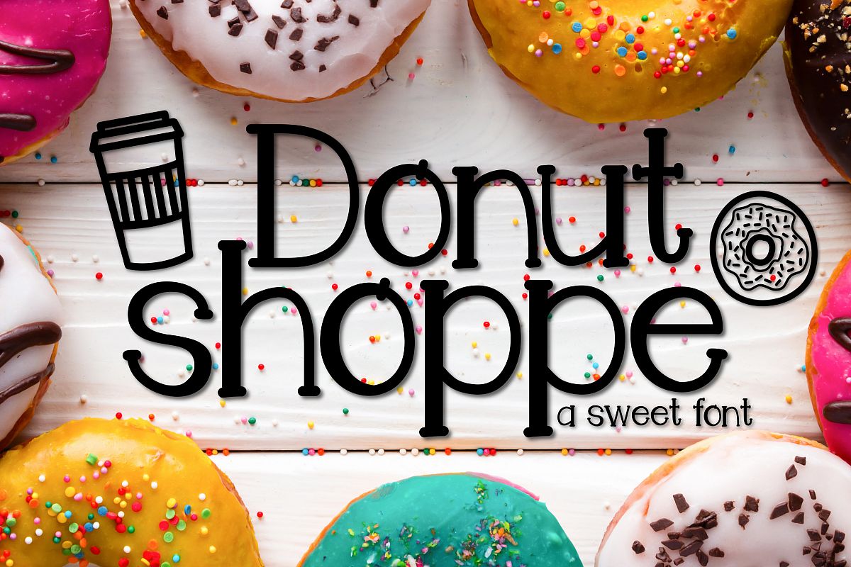 Donut Shoppe a Sweet Font example image