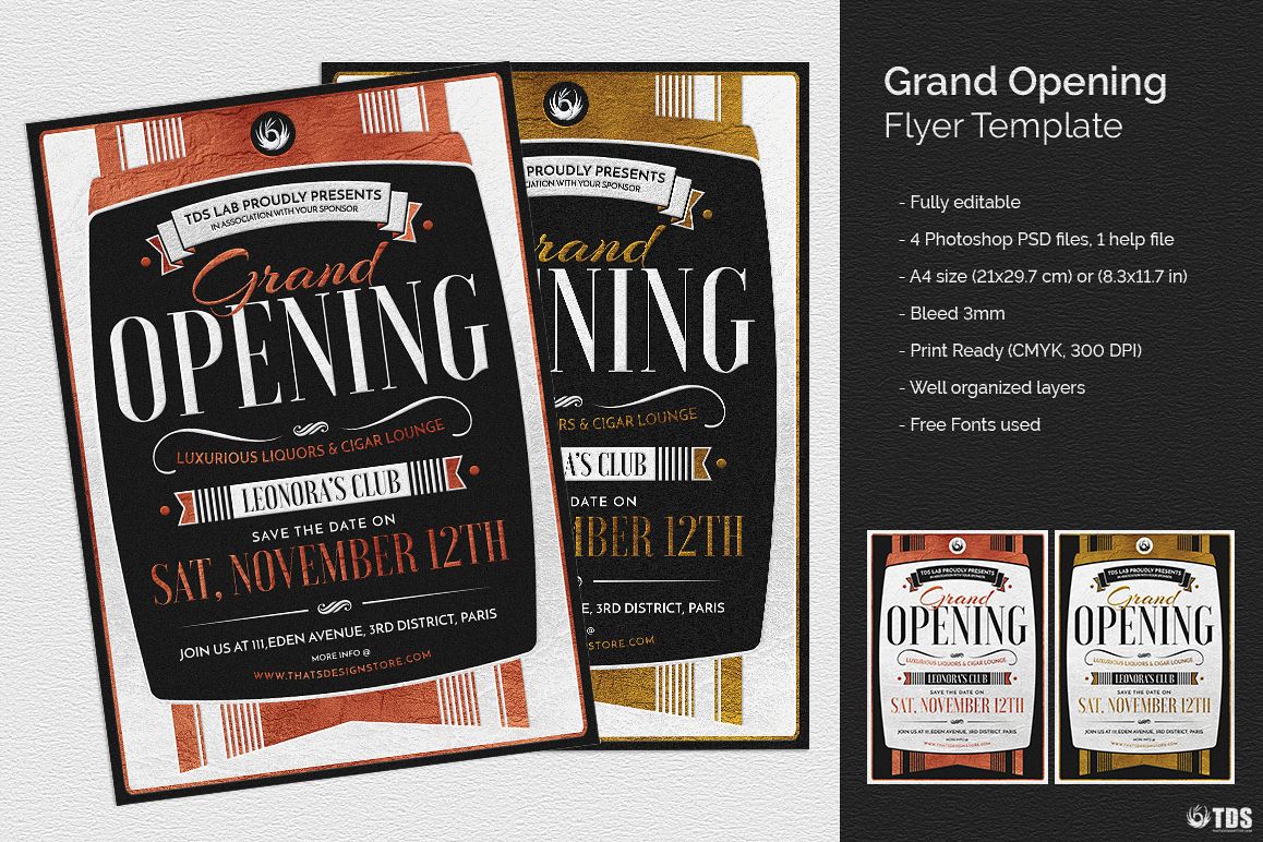 Grand Opening Flyer Template example image
