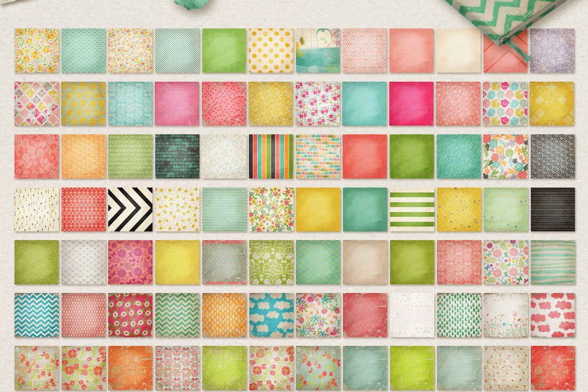 Spring Digital Papers Collections example image