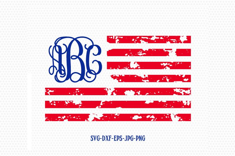 Download American flag distressed svg, usa monog | Design Bundles