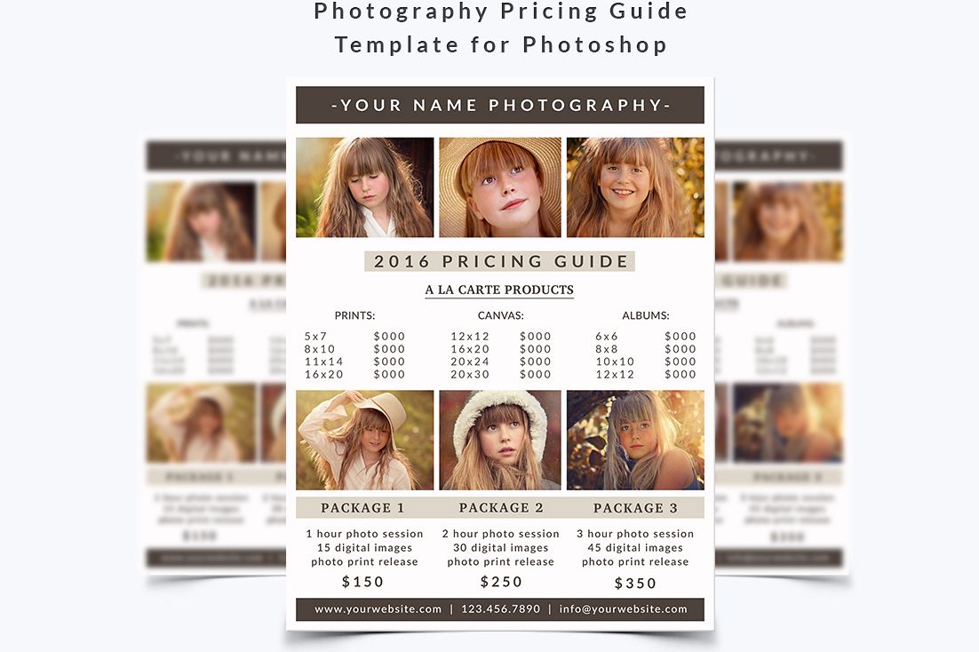 Photography Pricing Guide Template example image