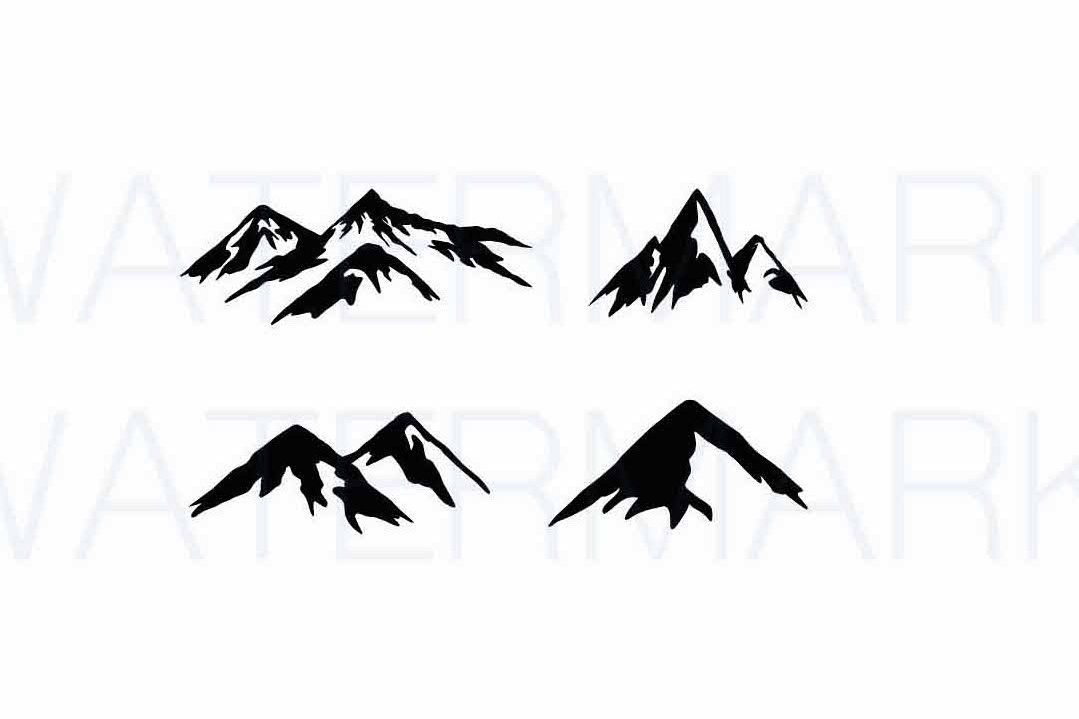 Free Free 203 Silhouette Mountain Range Svg SVG PNG EPS DXF File