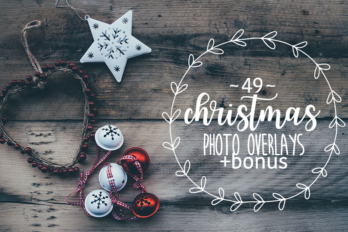 49 Christmas photo overlays example image
