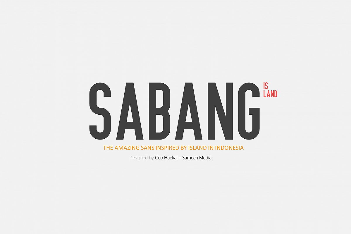 SALE! Sabang Island Typeface example image