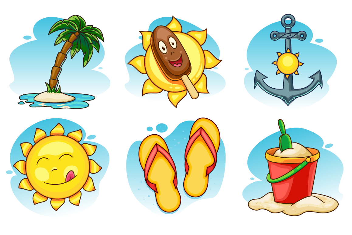 Summer Vector Icons Set example image