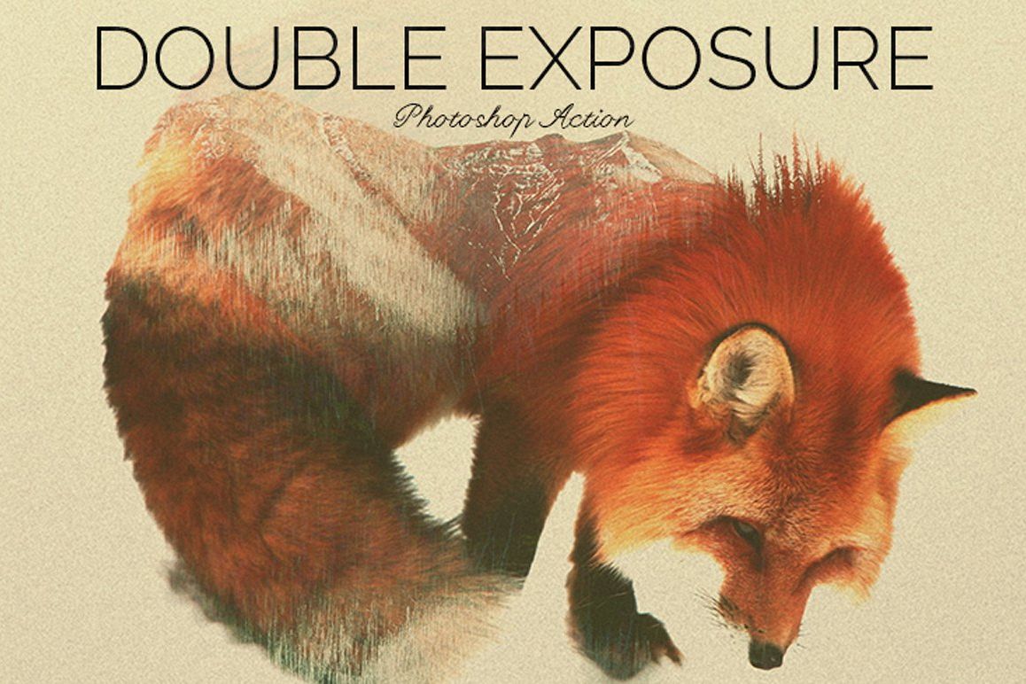 Double Exposure Photoshop Action example image