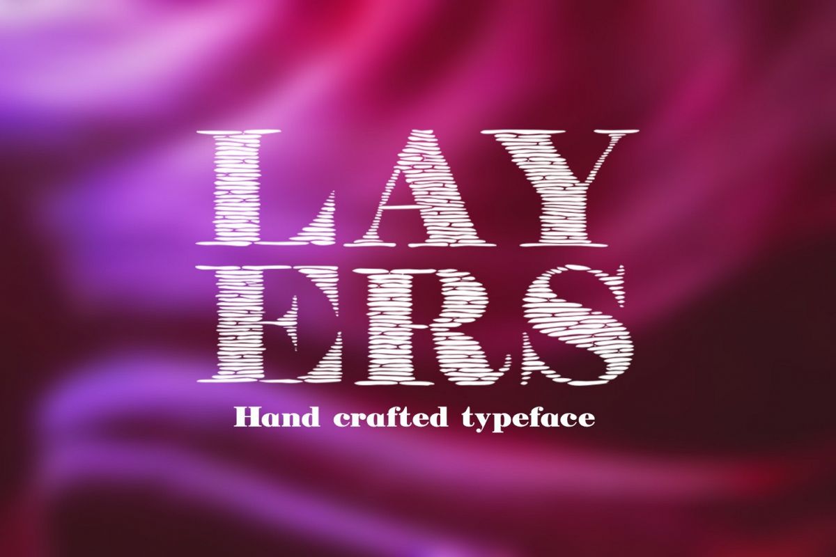 Layers font example image