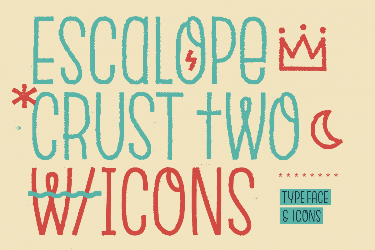 Escalope Crust Two + Icons example image