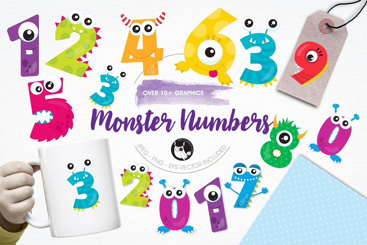 Monster Numbers graphics and illustrations example image