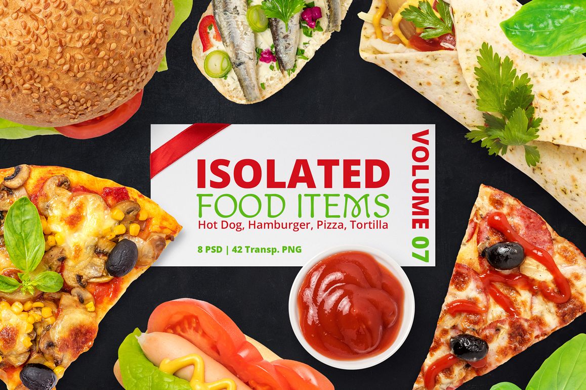 Isolated Food Items Vol.7 example image
