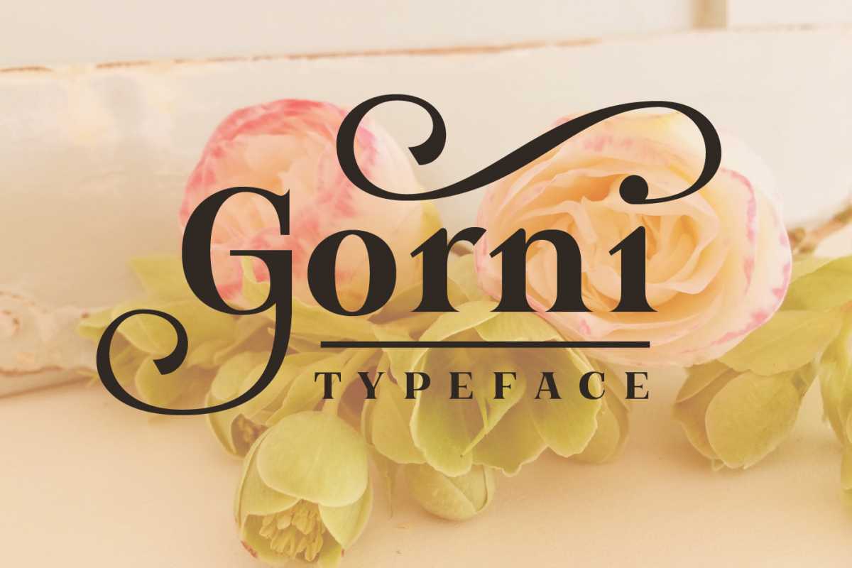Gorni Typeface example image