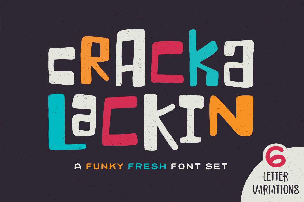 Crackalackin Font Set example image