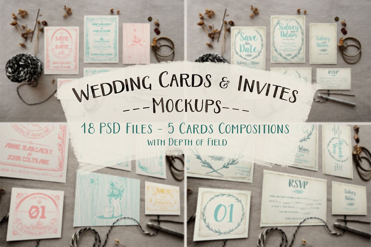 Rustic Wedding Invitation Mockup Example Image Rustic Wedding Invitation Mockup Example Image