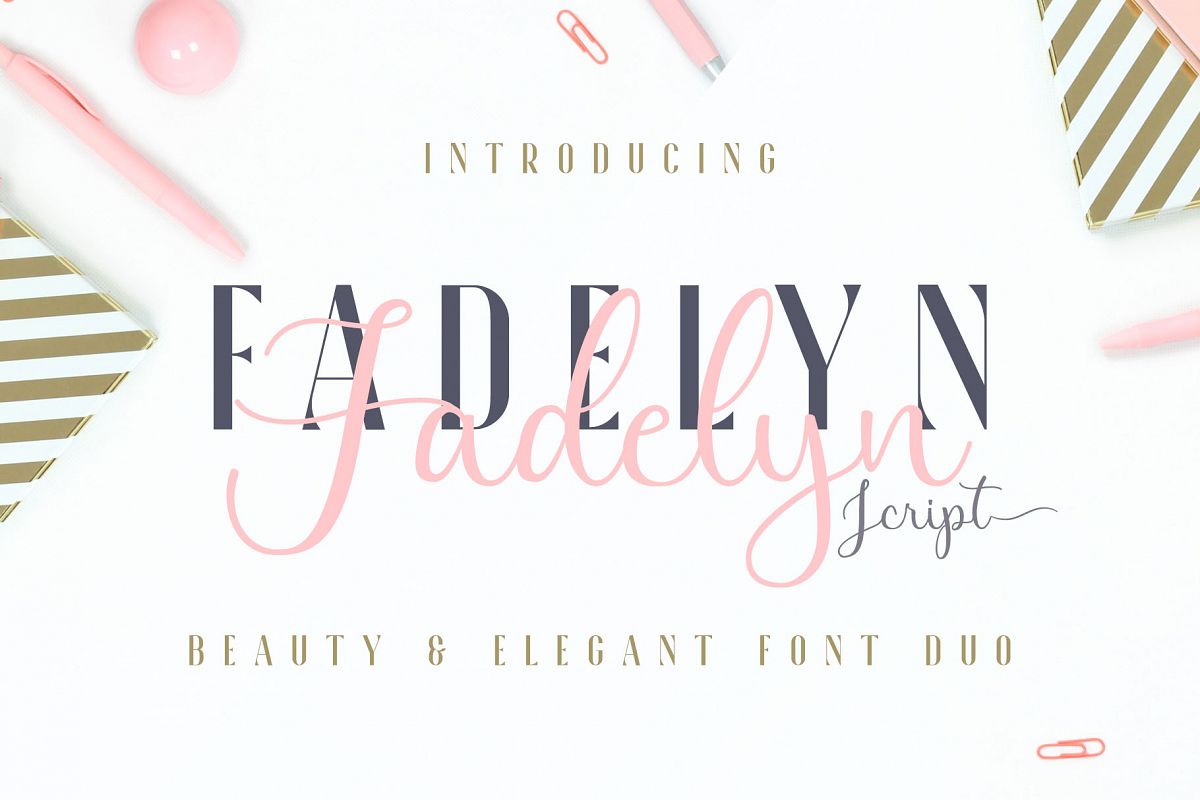 Fadelyn - Font Duo example image