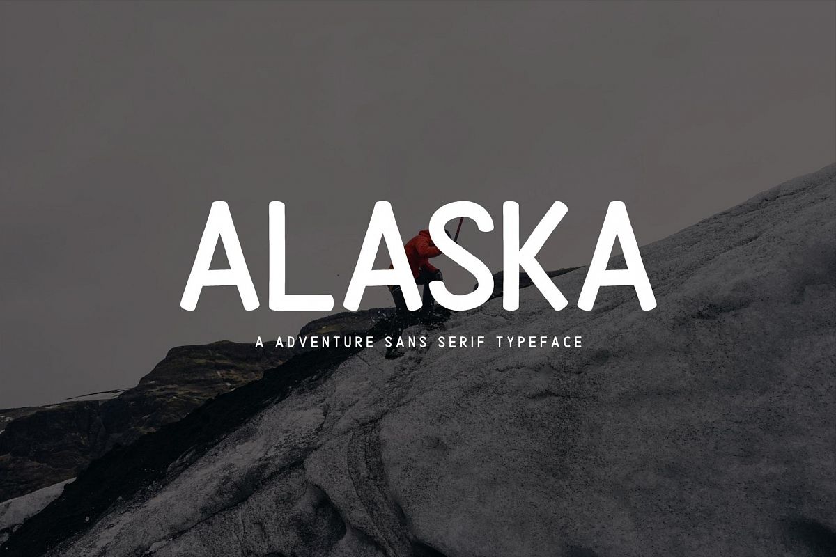 Alaska Typeface Font example image