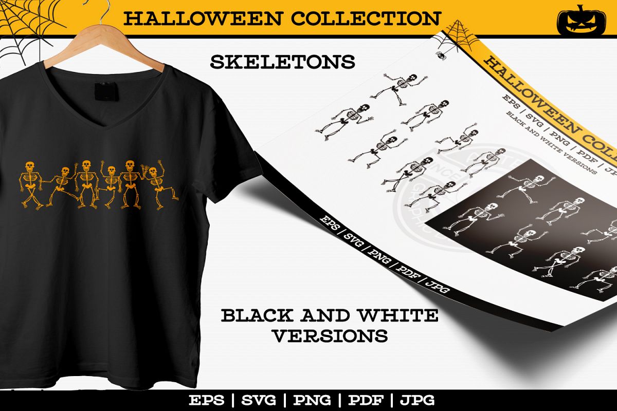 Halloween Skeletons example image