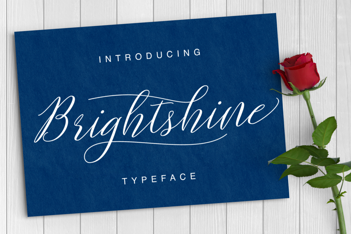 Brightshine Typeface example image