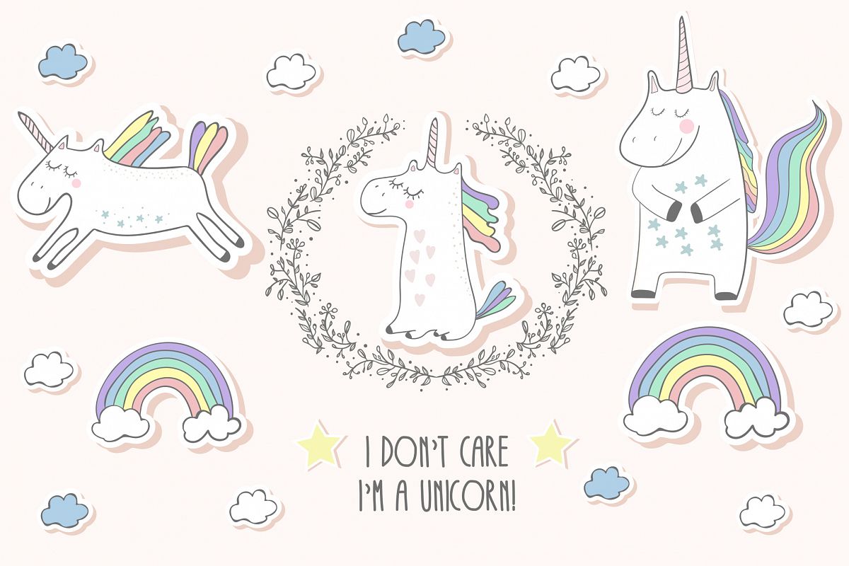 Unicorns set example image