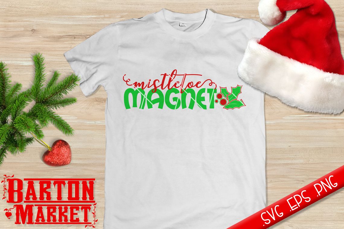 Mistletoe Magnet (v1) SVG / EPS / PNG example image