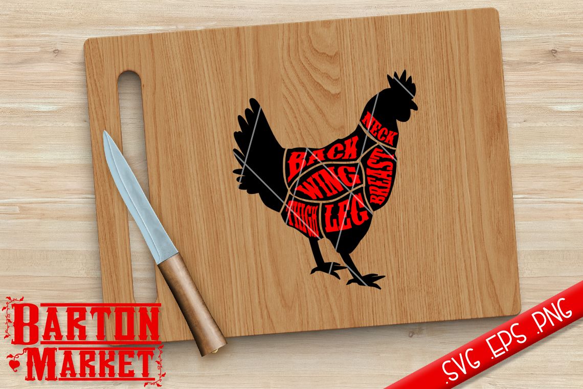 Chicken Butcher SVG / EPS / PNG example image