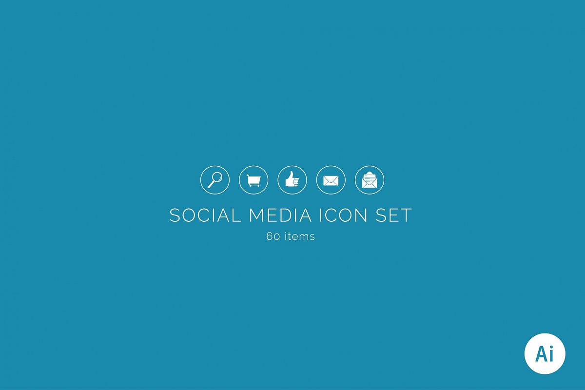 Social Media Icon Set example image