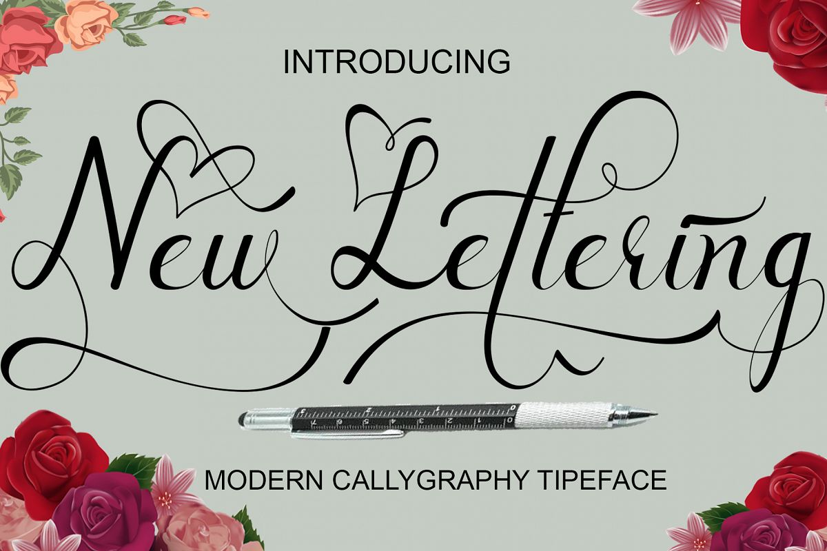 New lettering example image