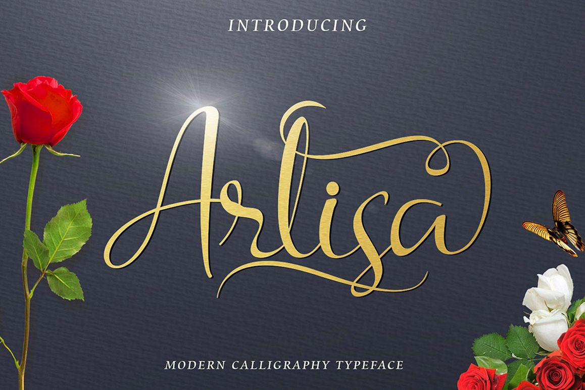 Arlisa Script + Bonus example image