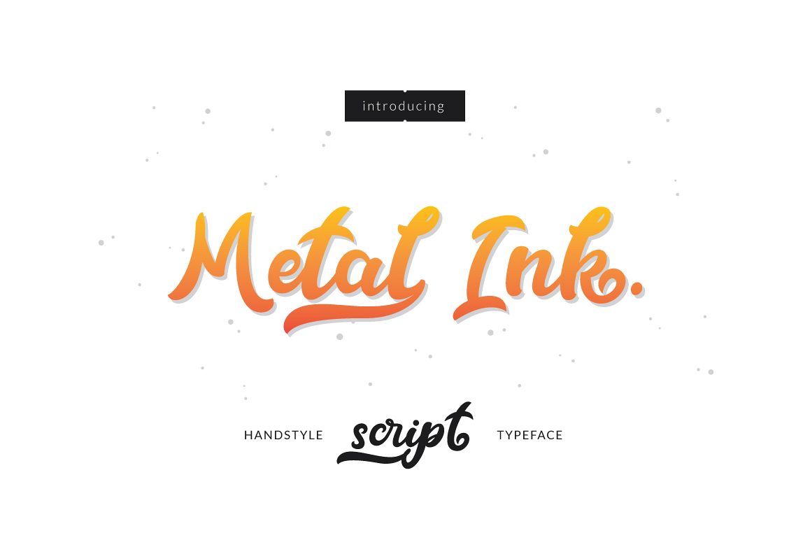 Metal Ink Typeface example image