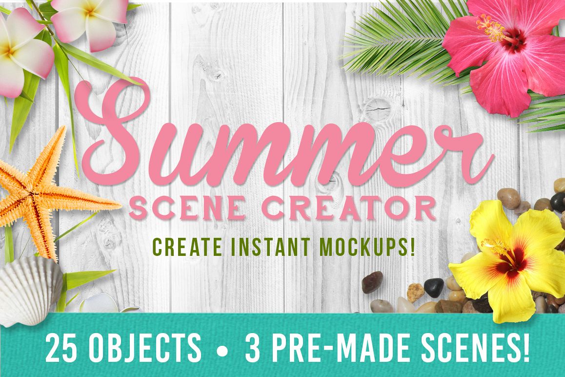 Summer Mockup Scene Creator example image