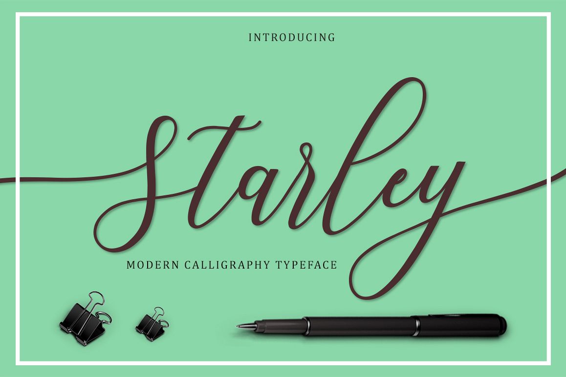 Starley Script example image
