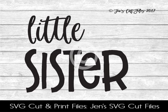 Little Sister SVG Cut File example image