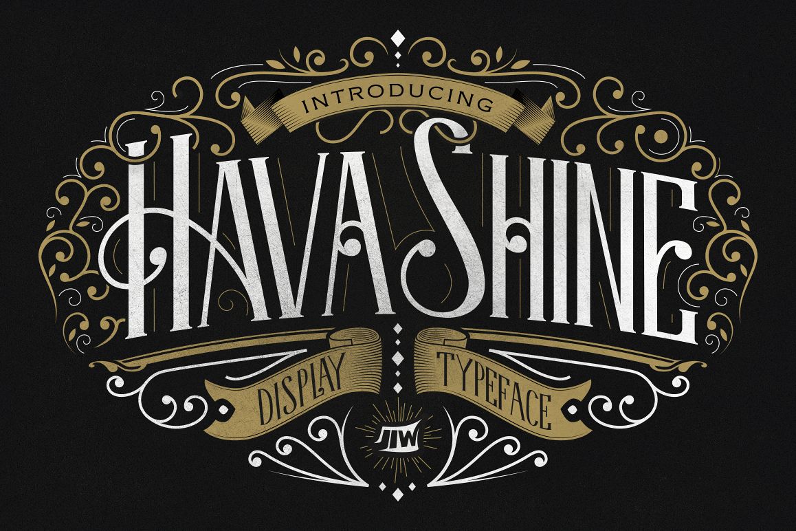 Hava Shine Typeface example image