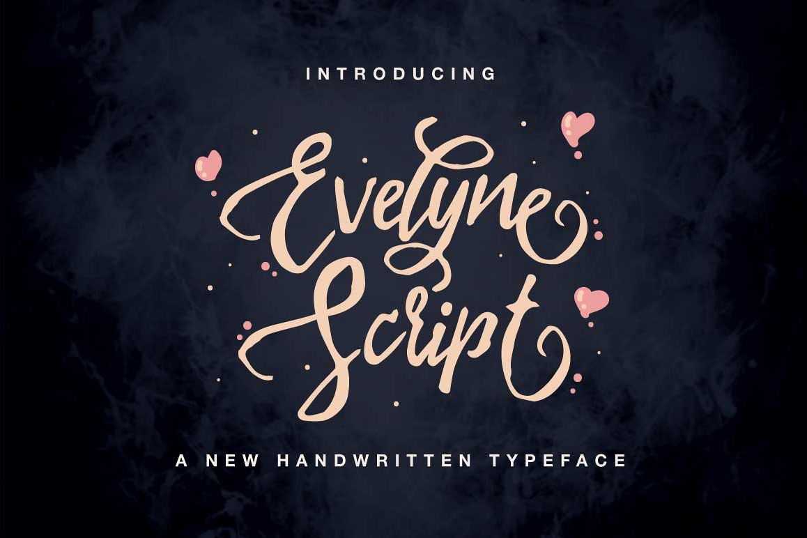 Evelyne Script example image