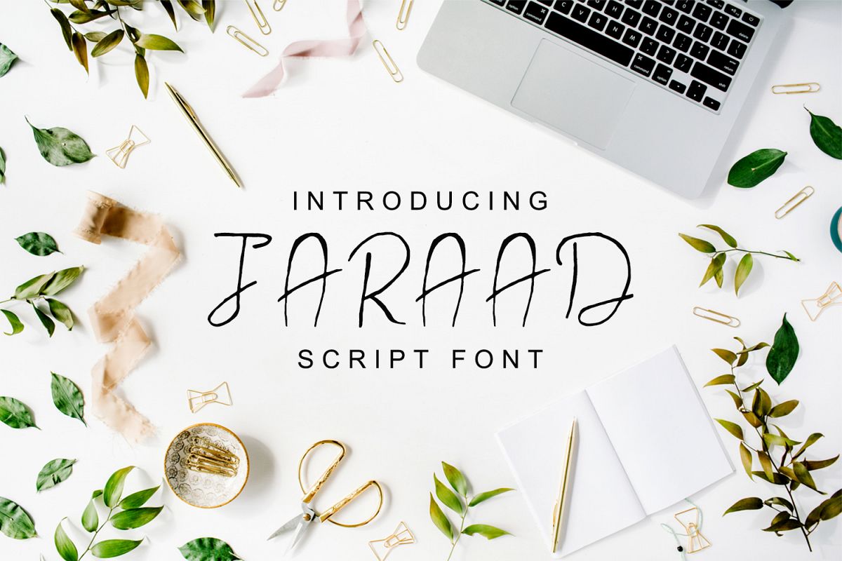 Jaraad Script Typeface example image